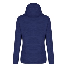 Salewa Hybrid-Fleecejacke Nuvolo Alpinewool mit Kapuze (4-Wege-Stretch, warm, atmungsaktiv) blau Damen